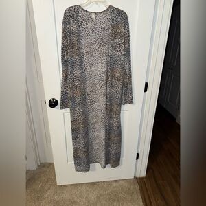 Leopard Print Long Dress